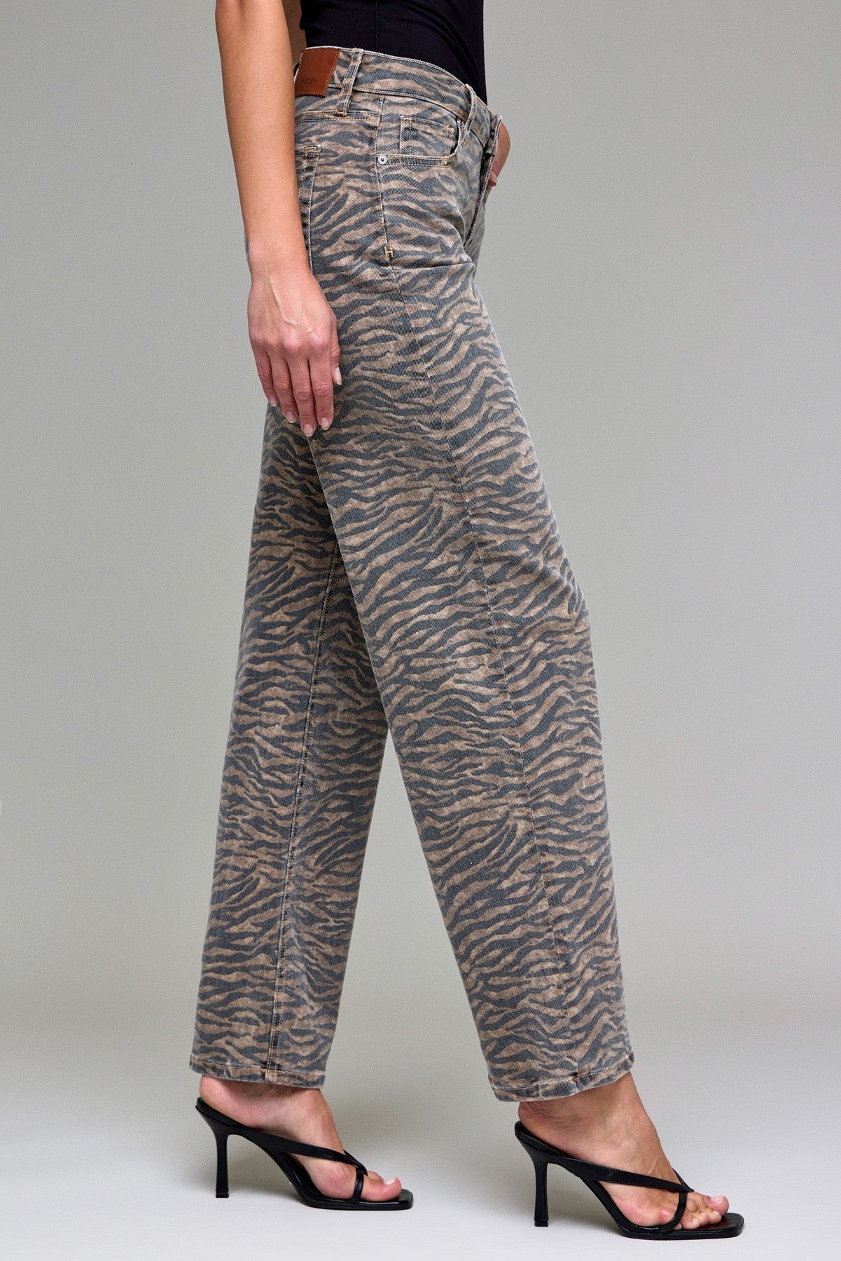 Tiger Print Jeans