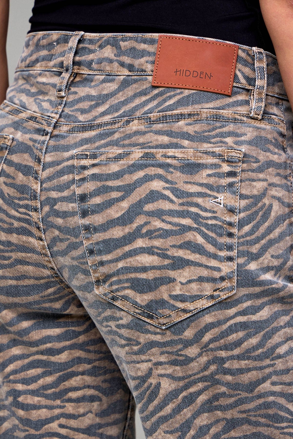 Tiger Print Jeans