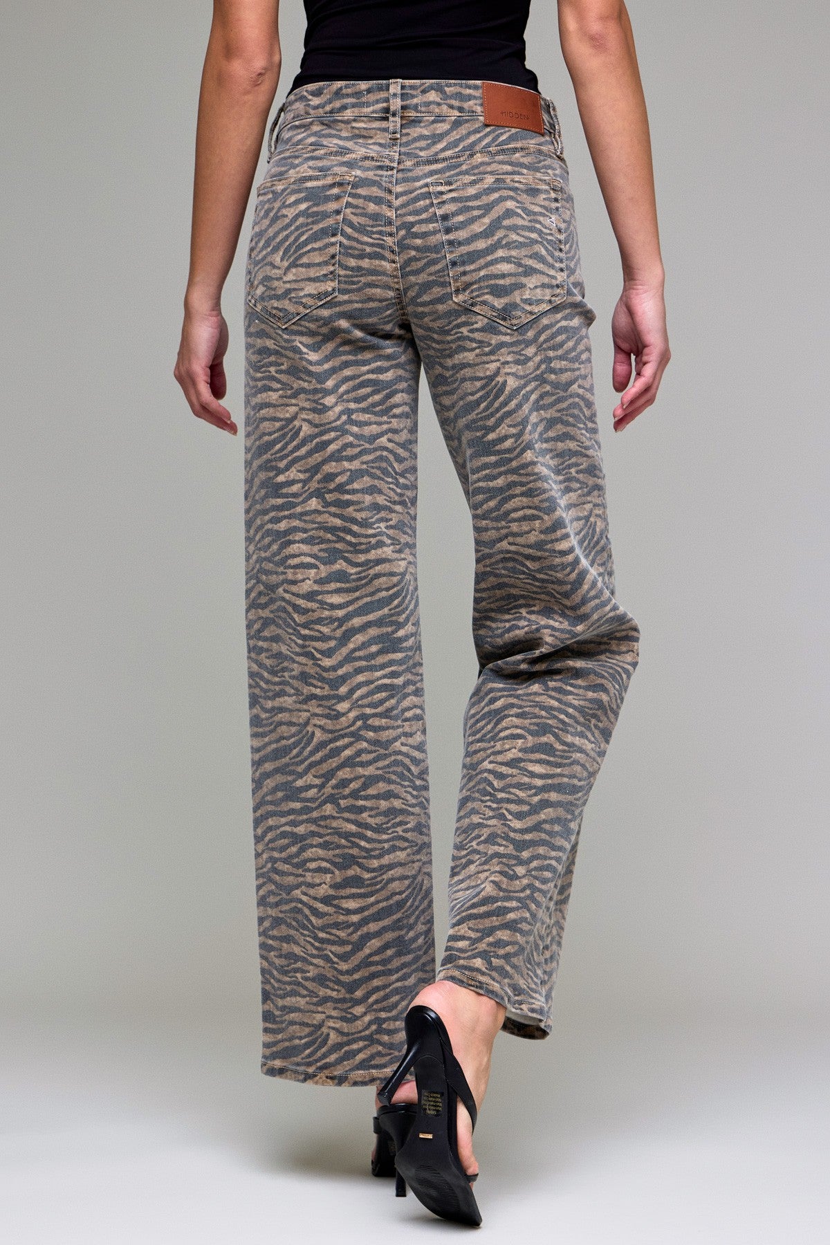 Tiger Print Jeans