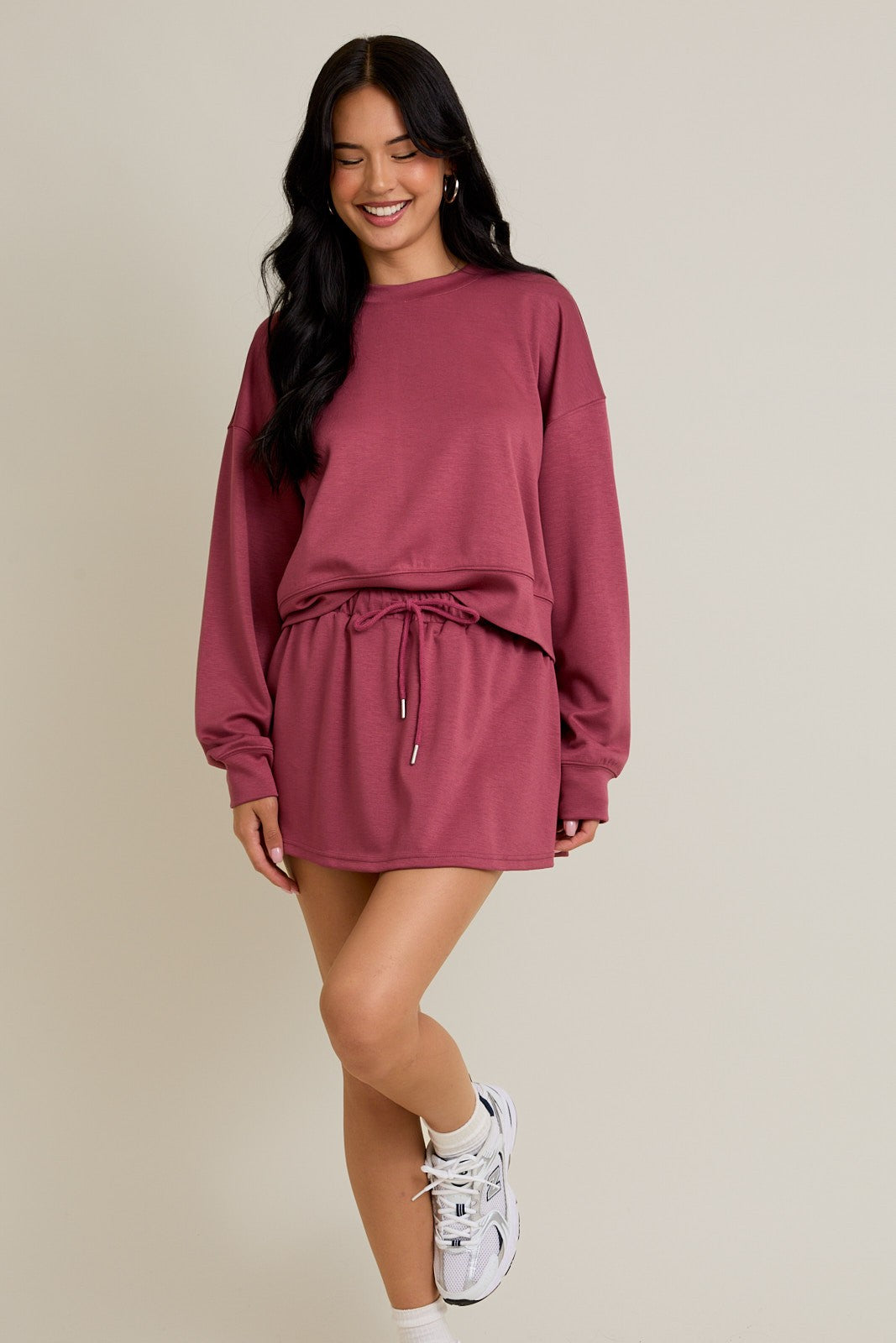 Rose Sweatshirt & Skirt Set of 2
