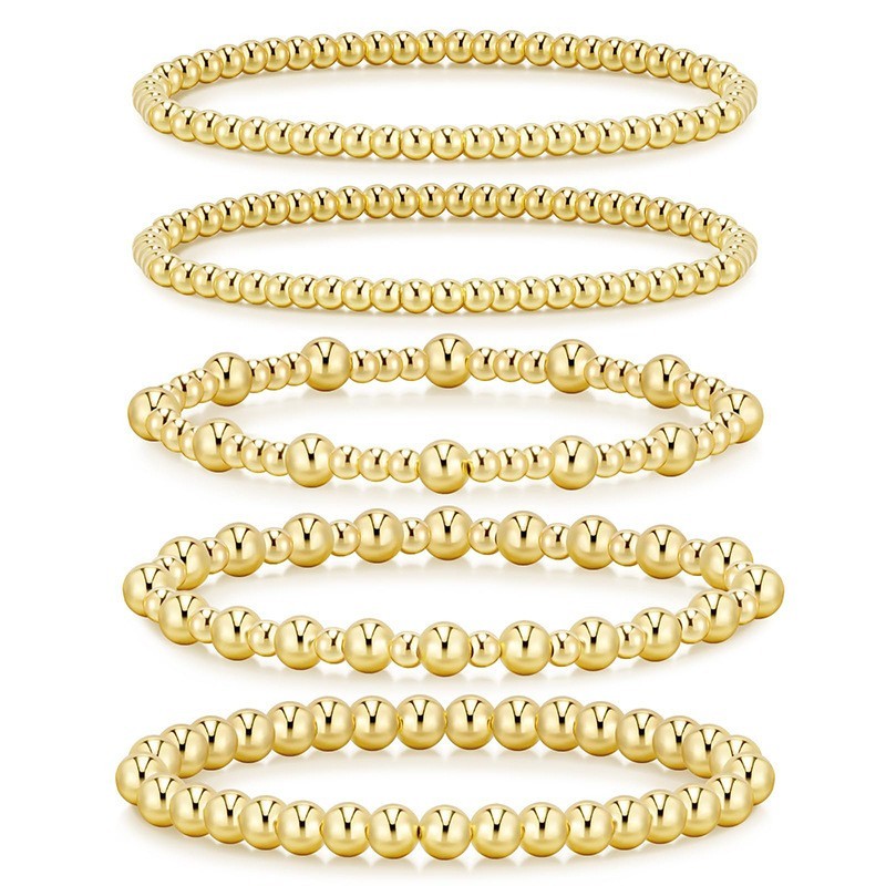 Gold Ball Beaded Bracelets - Clothe Boutique