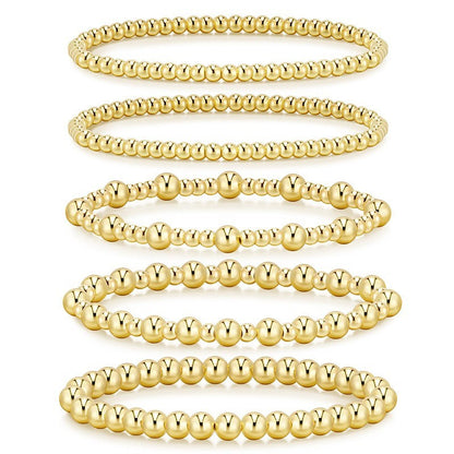 Gold Ball Beaded Bracelets - Clothe Boutique