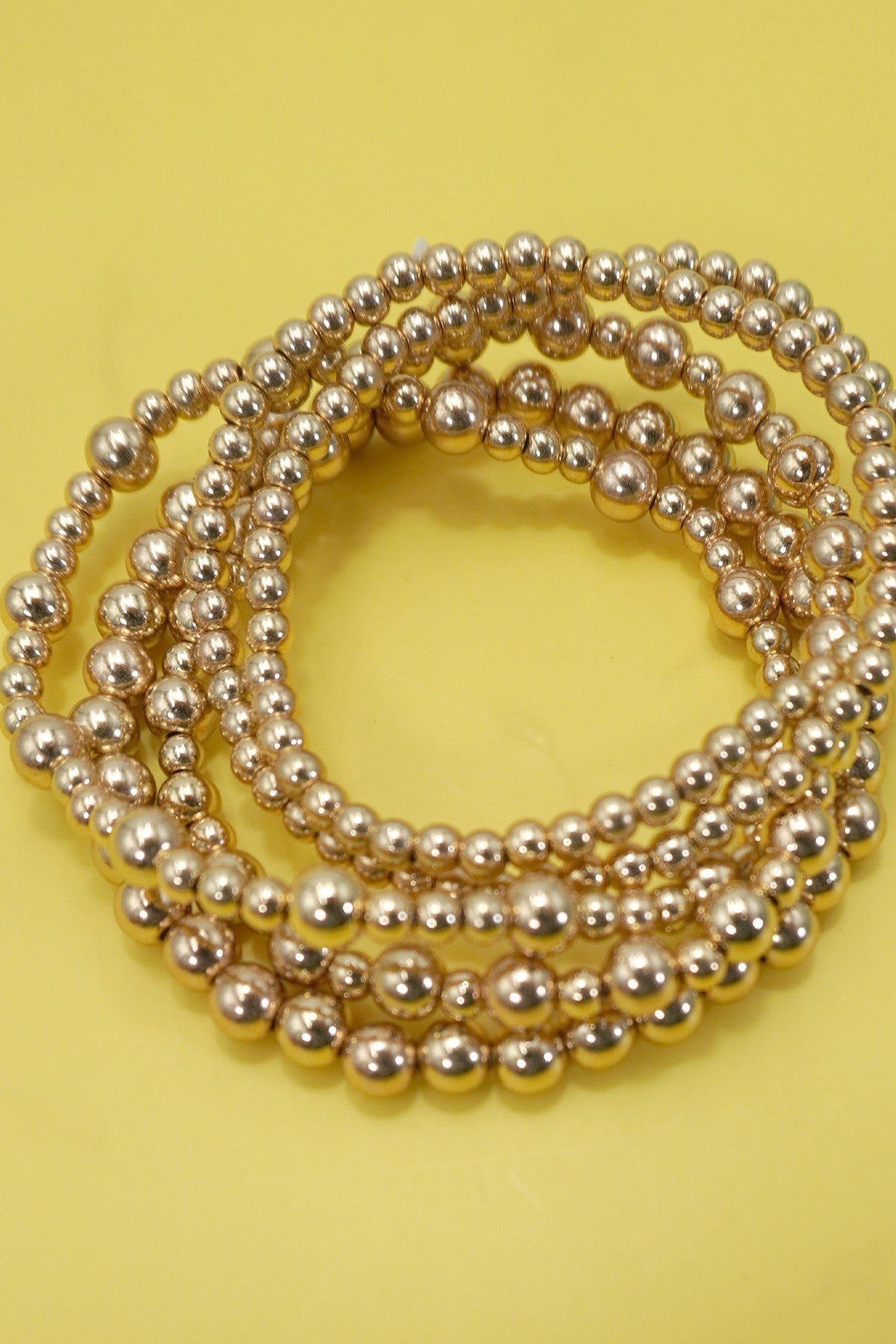 Gold Ball Beaded Bracelets - Clothe Boutique