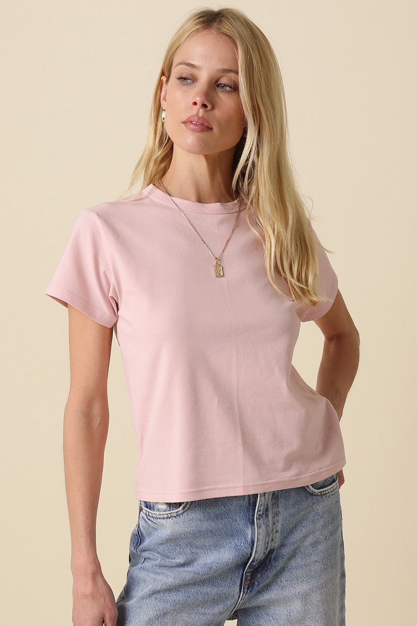 Everyday Basic Tee Pink - Clothe Boutique