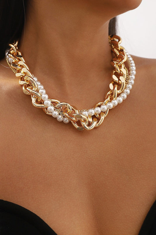 Pearl Layered Twist Necklace