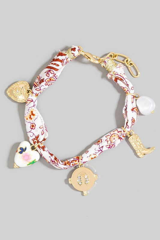 Cowboy Boot Scarf Bracelet
