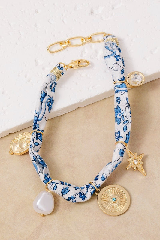 Pearl & Coin Bandana Bracelet