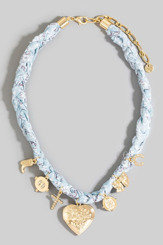 Locket Western Bandana Necklace