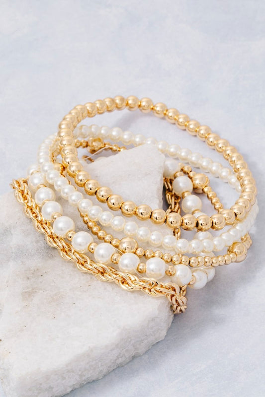 Pearl Bracelet Stack