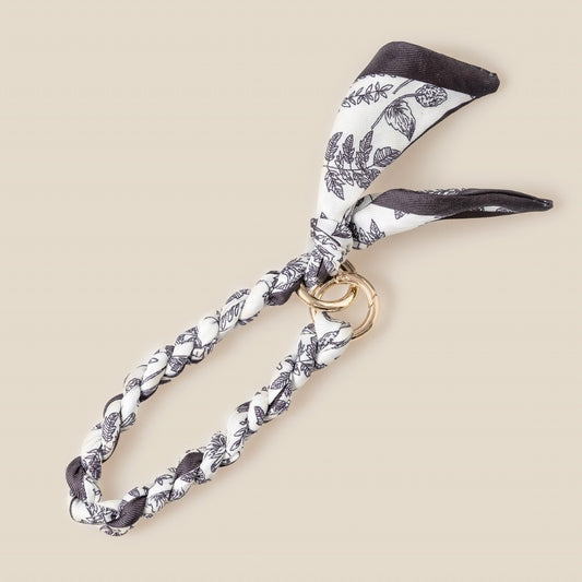 Braided Bag Charm Black