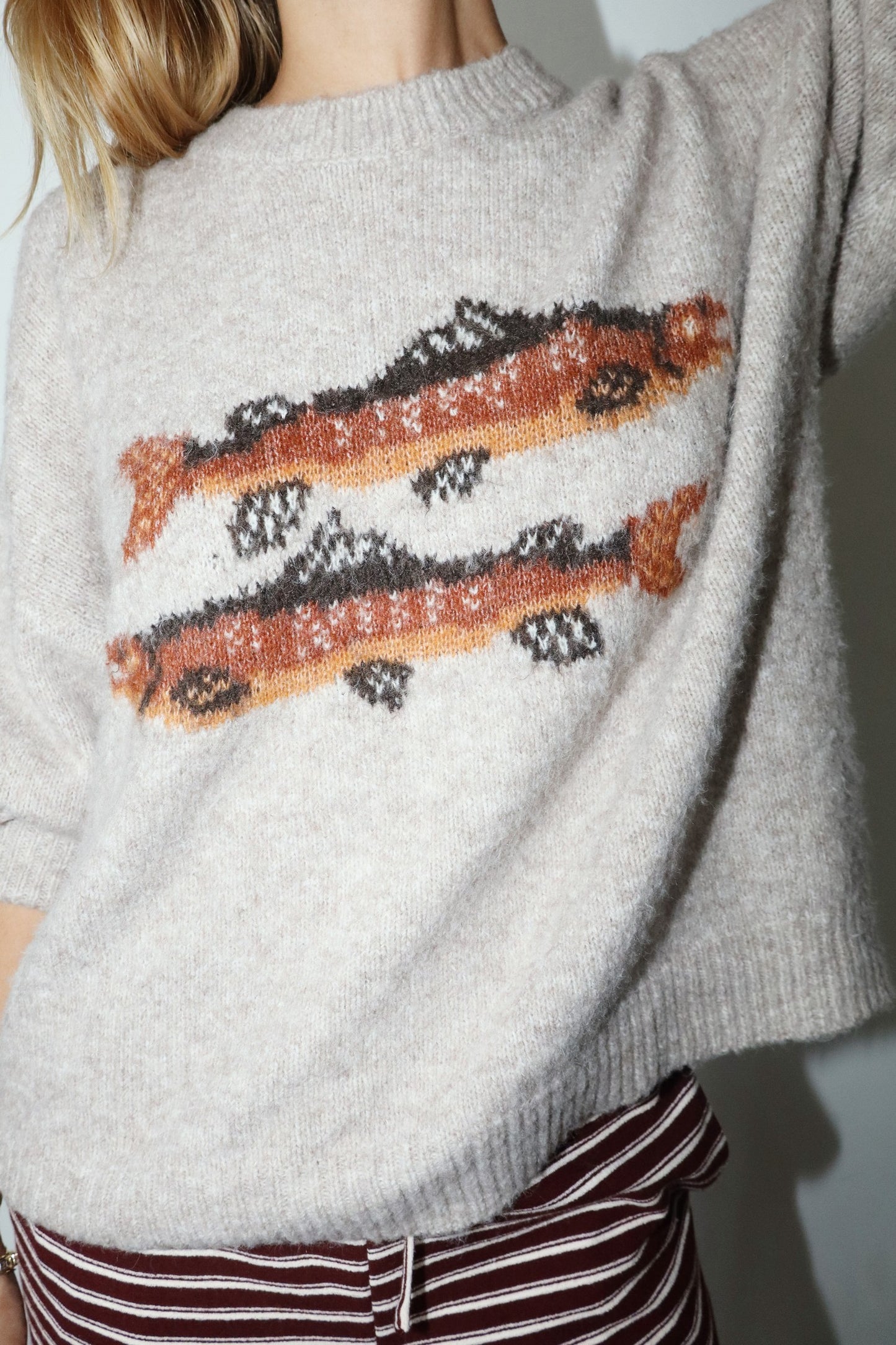 Two Fish Sweater Oatmeal