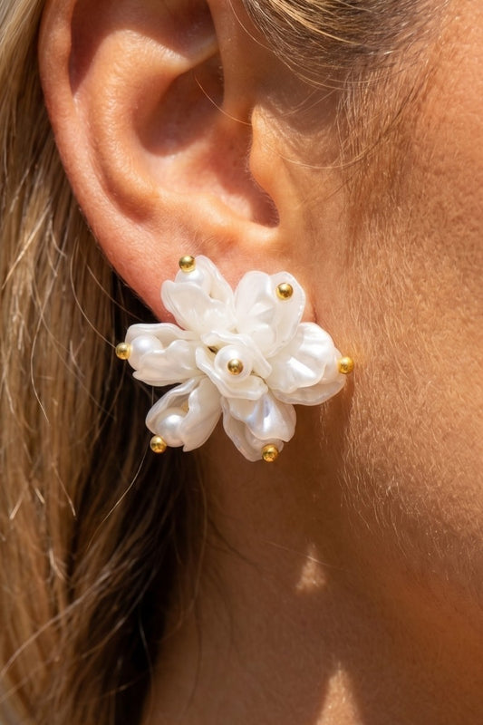 Pearl Petals Studs