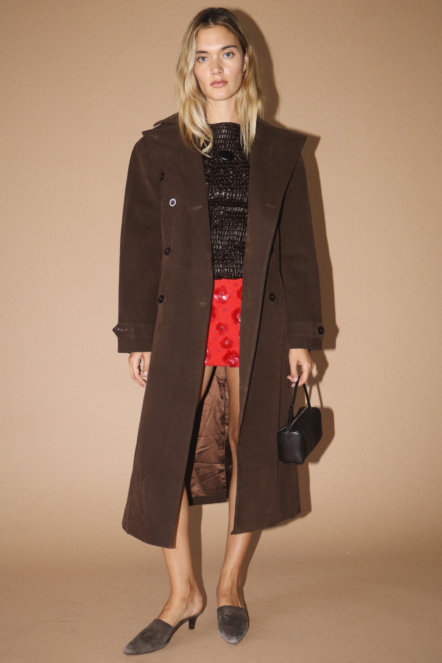 Chocolate Trench Coat