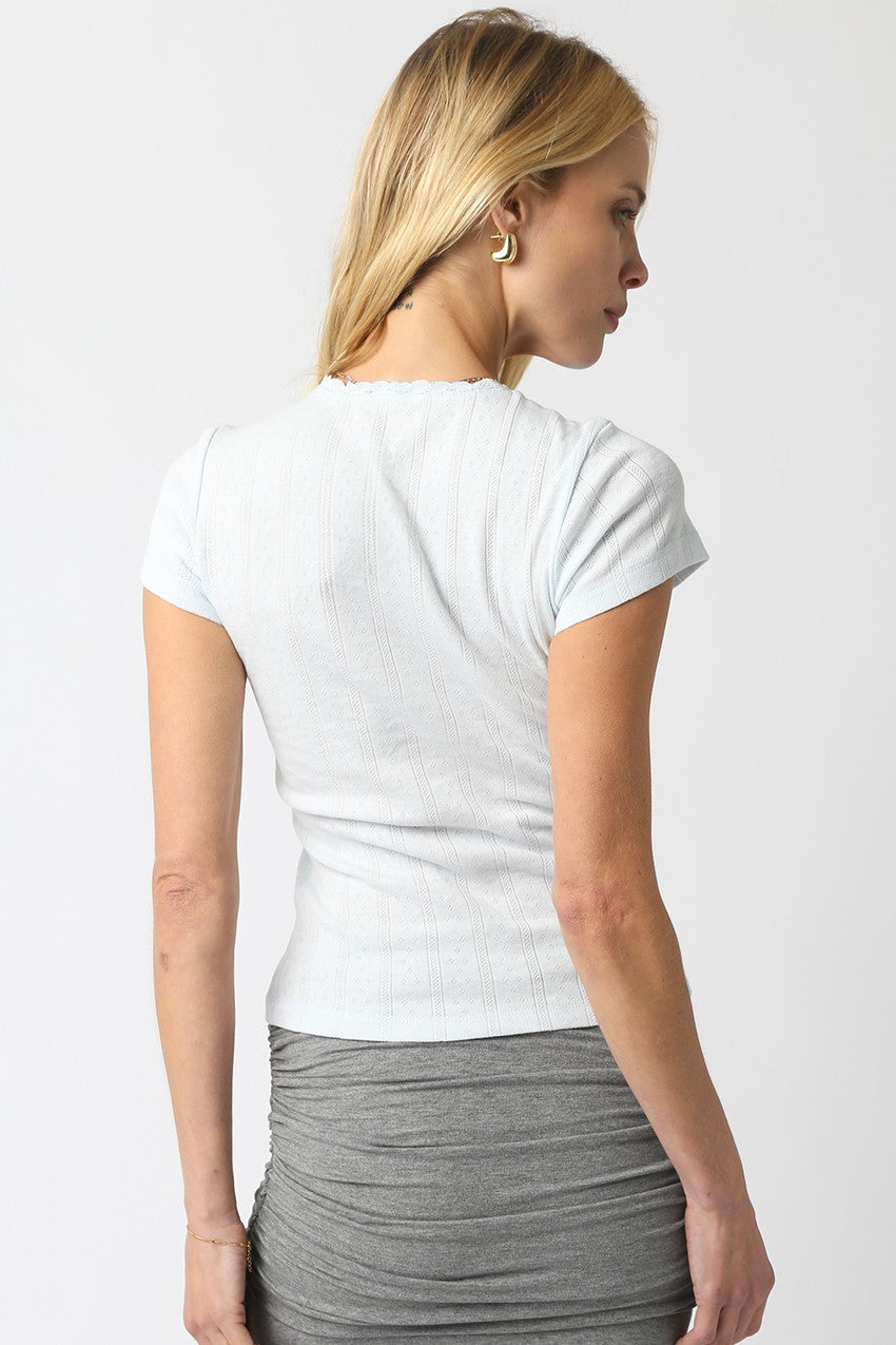 Nadia Ribbon Tie Top - Clothe Boutique