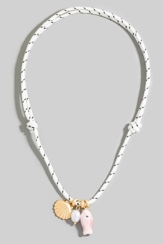 Sea Charms Rope Necklace - Clothe Boutique