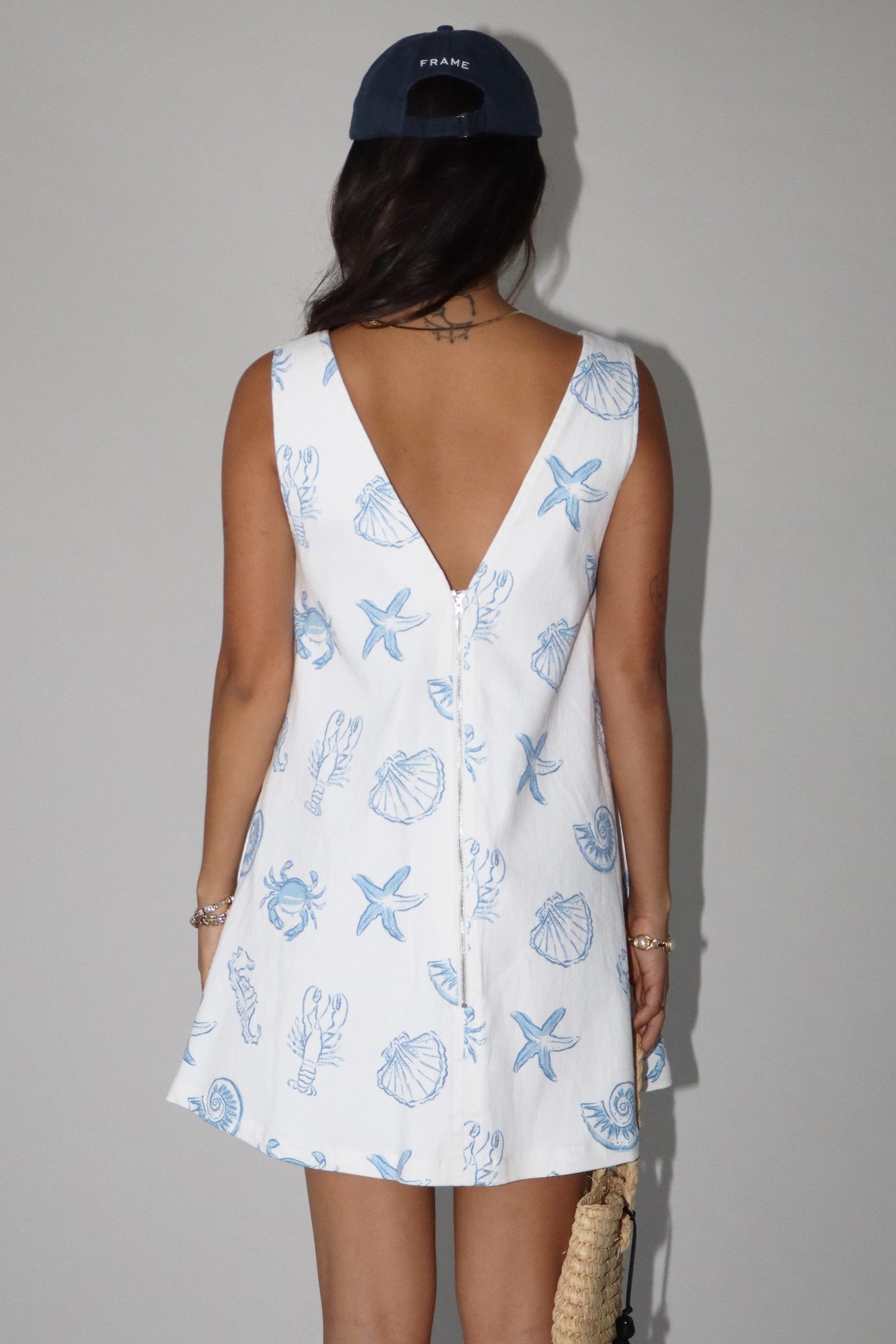 Sea Shell Print Shift Dress - Clothe Boutique
