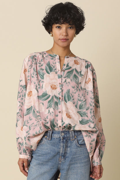 Blush Garden Flowy Blouse - Clothe Boutique