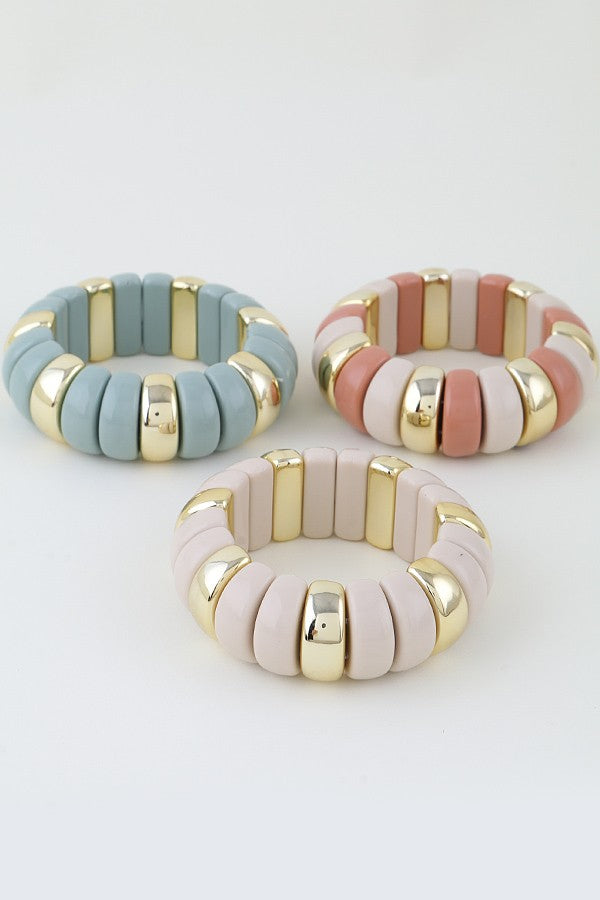 Chunky Resin Bracelet Ivory