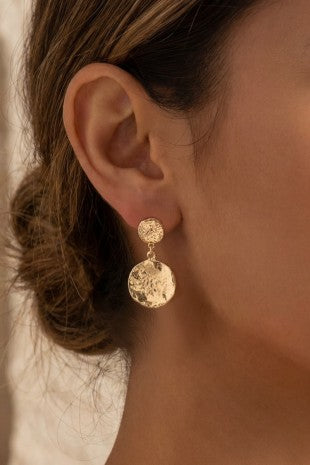Double Coin Earrings