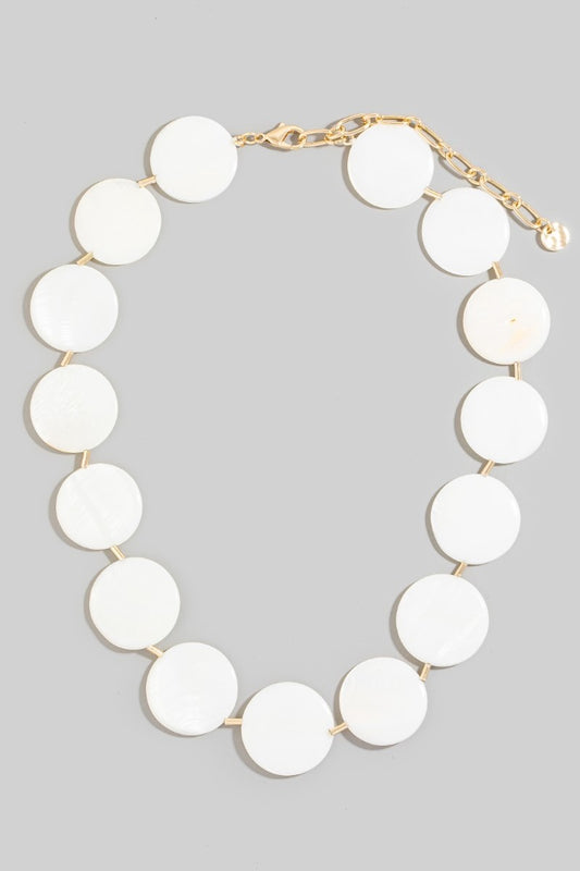 Seashell Disc Necklace - Clothe Boutique