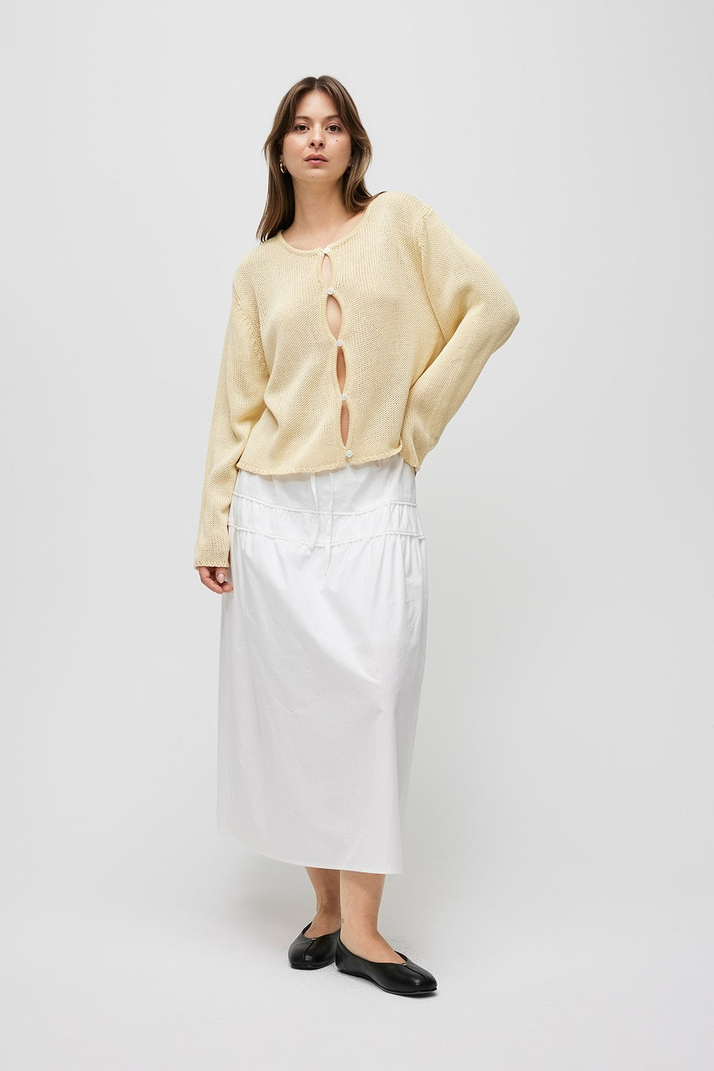 Morgan Cardigan Yellow