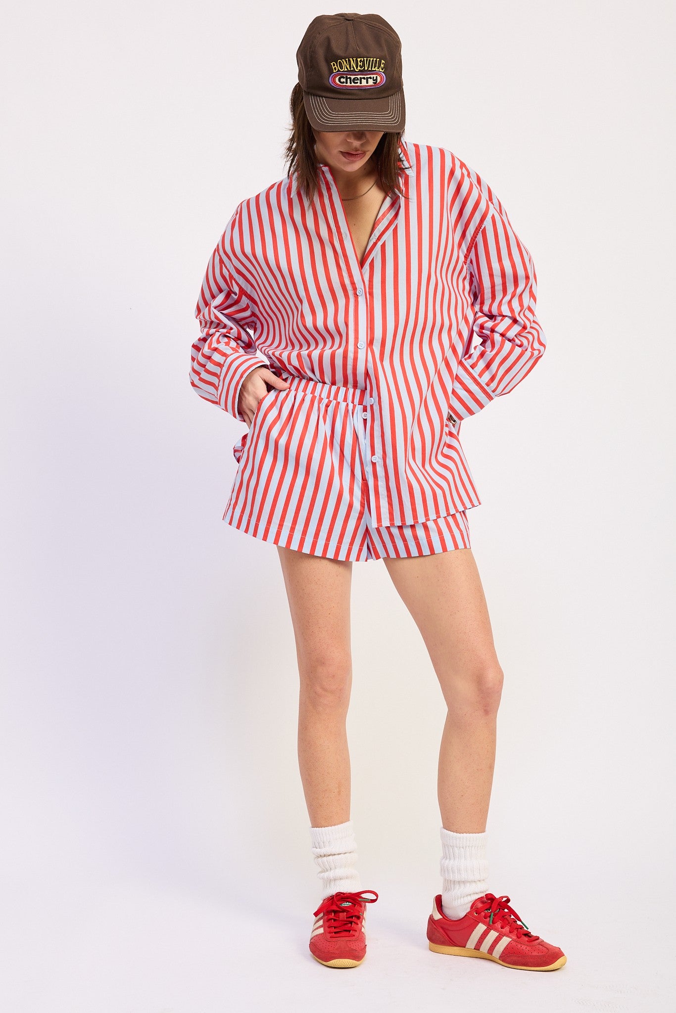 Bold Stripe Button Down Shirt