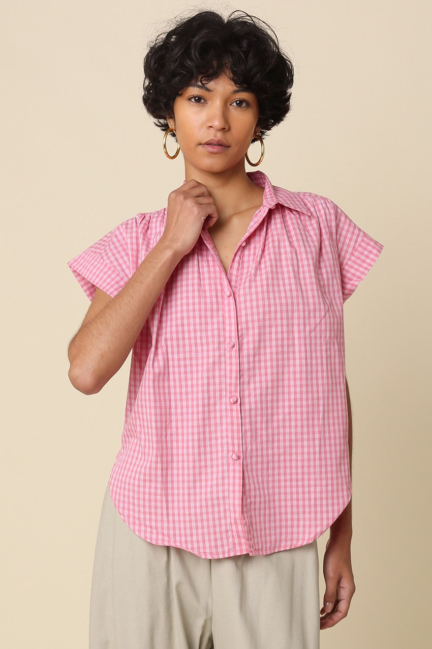 Pink/White Stripe S/S Shirt