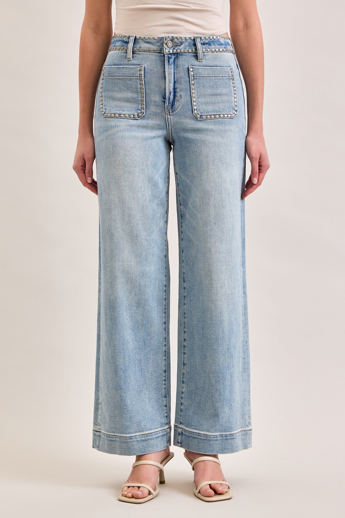 Studded Pocket Jeans