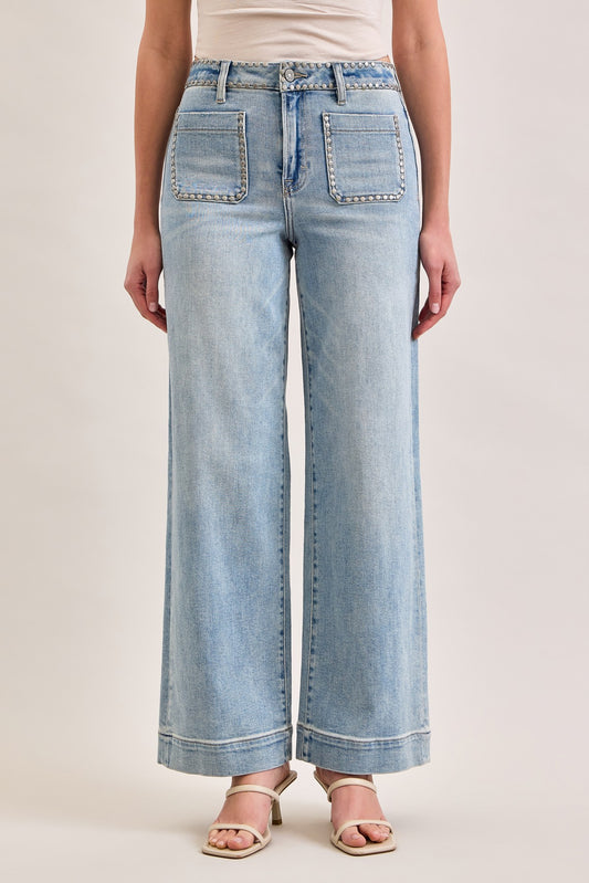 Studded Pocket Jeans
