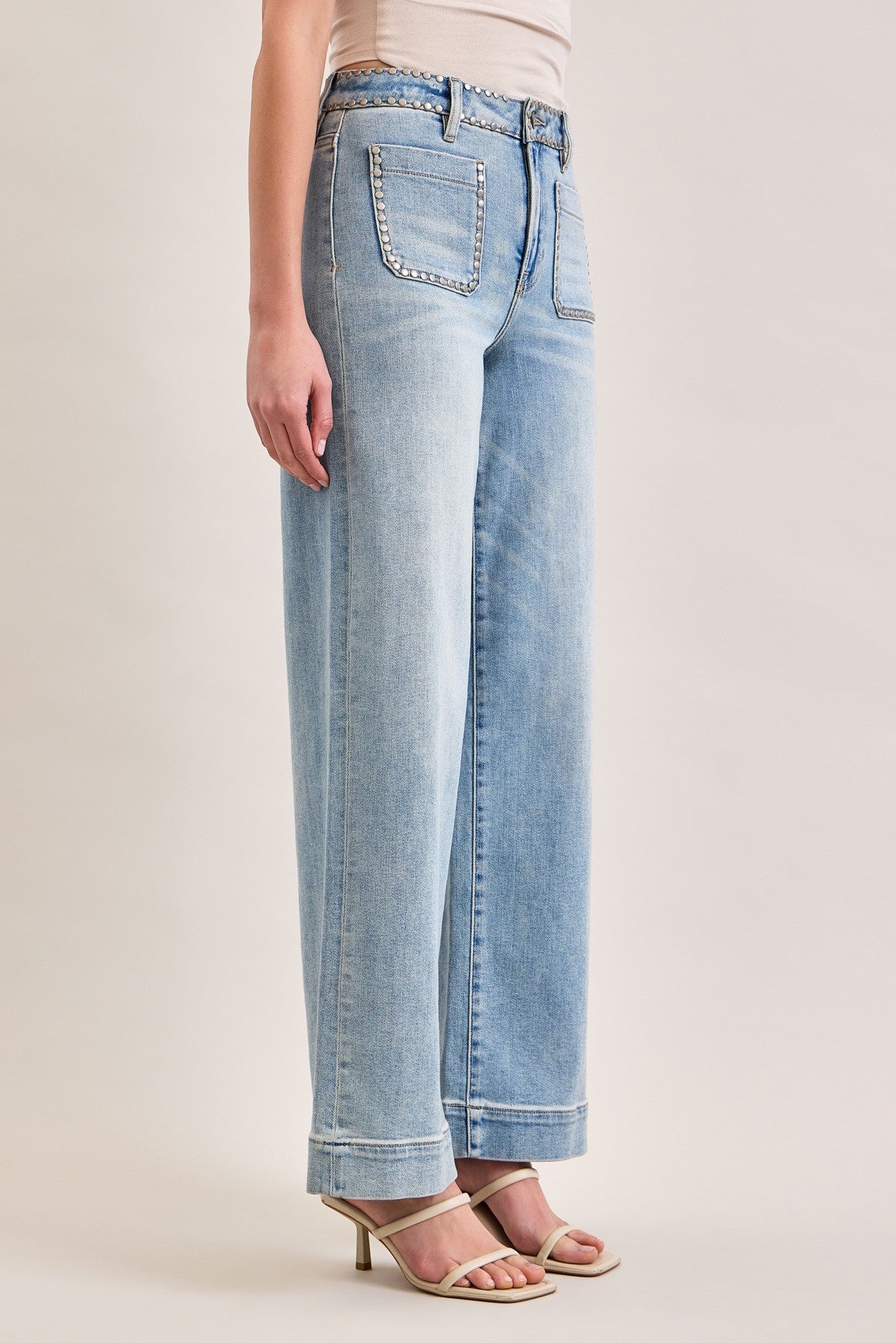 Studded Pocket Jeans