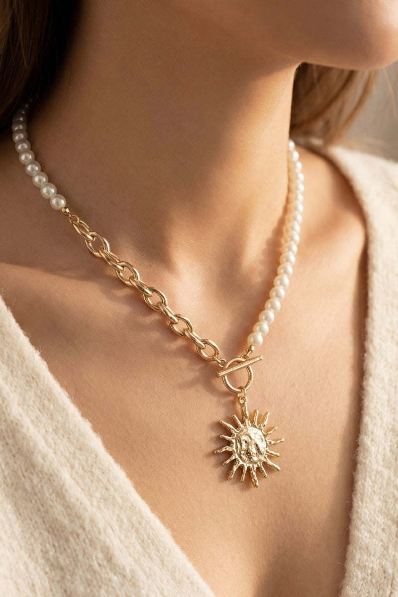 Sun Pendant Necklace