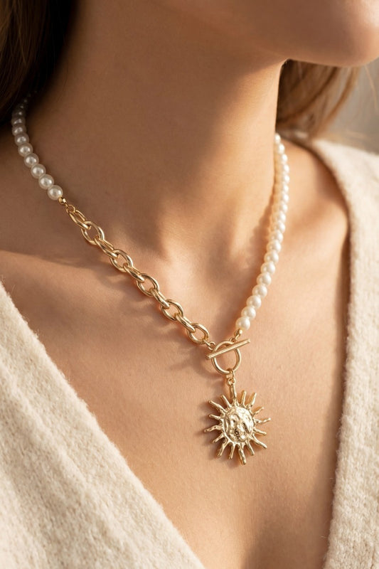 Sun Pendant Necklace
