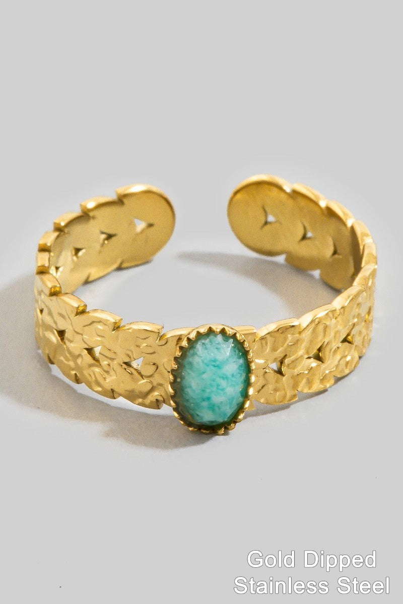 Single Stone Ring Turq