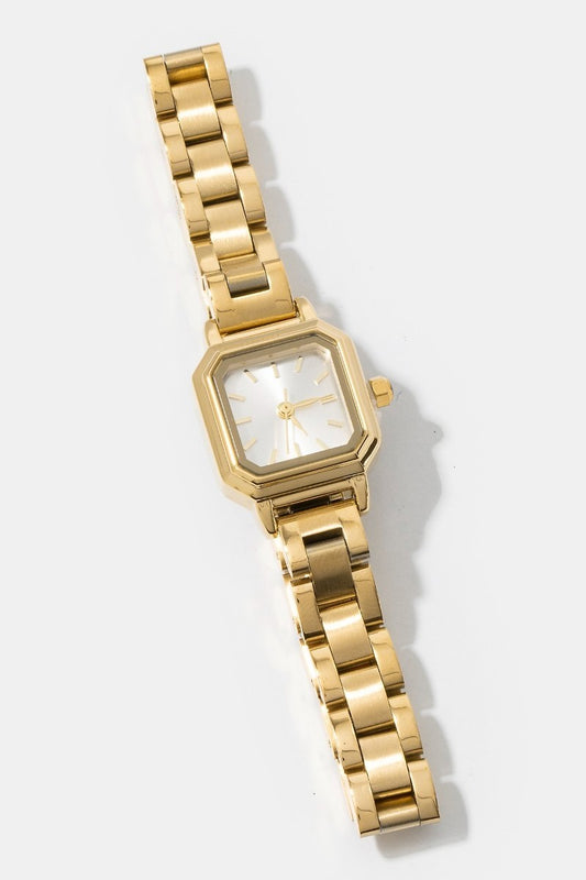 Octagon Gold/White Watch