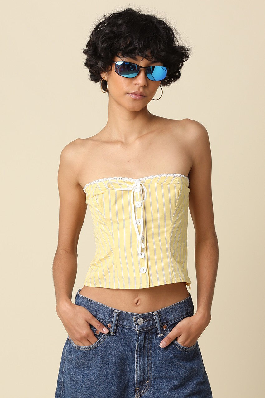 Katy Stripe Tube Top
