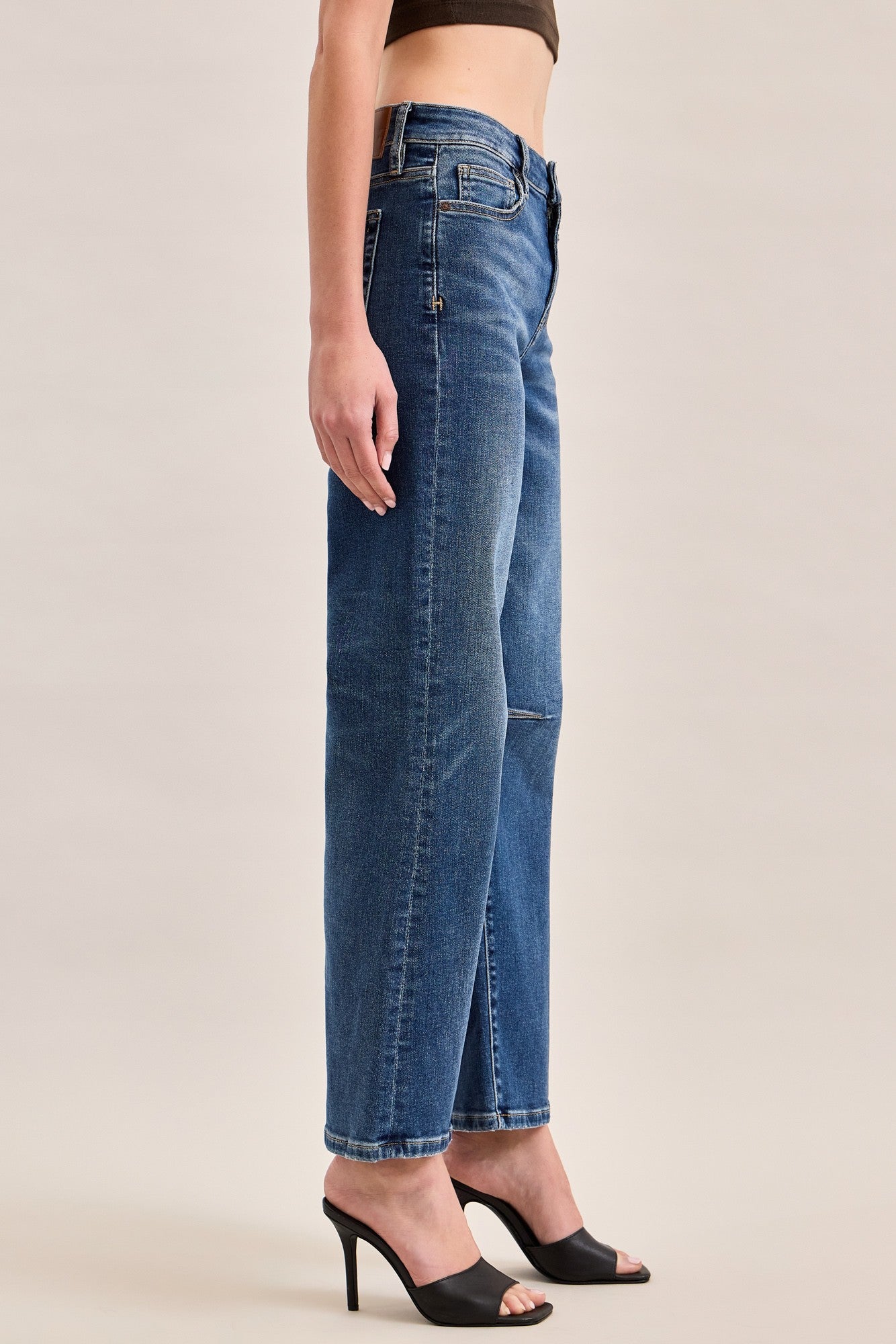 Classic Straight Seam Detail Jeans