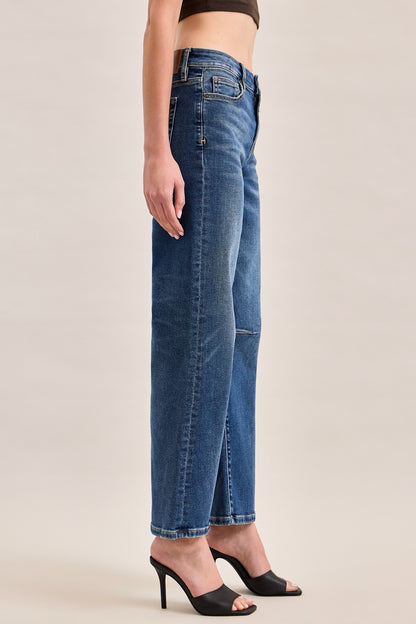 Classic Straight Seam Detail Jeans