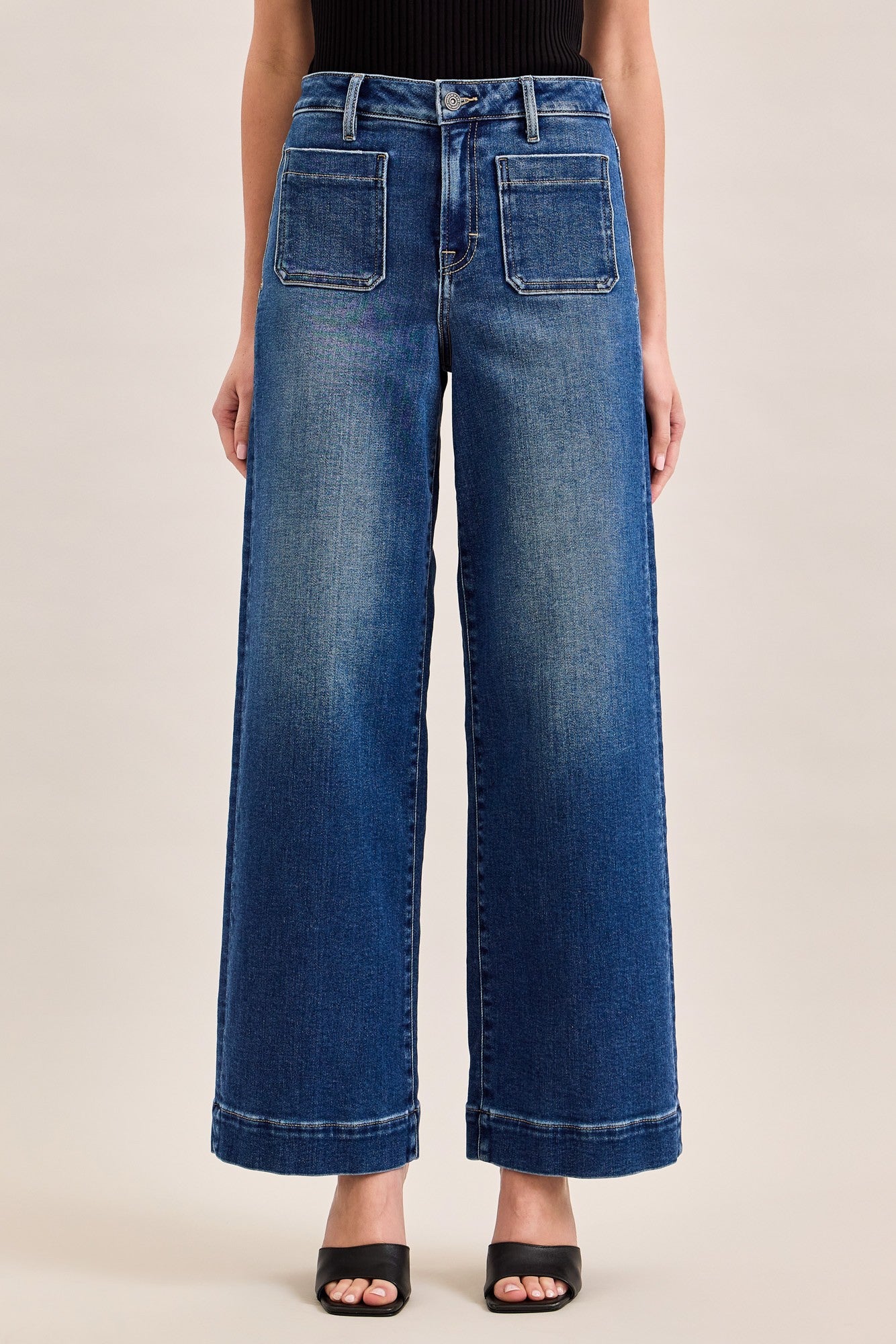Double Pocket Jeans Dark Wash