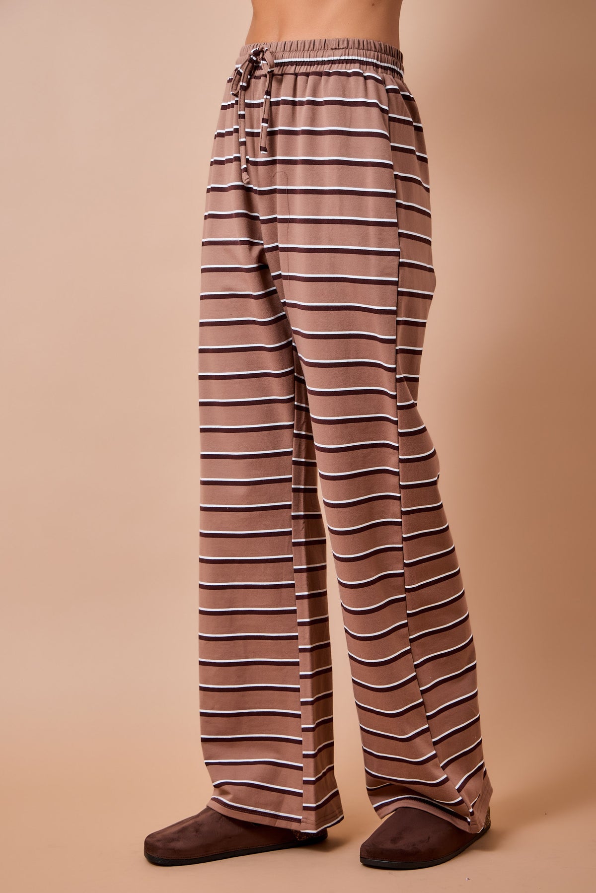 Brown Stripe Lounge Set of 2