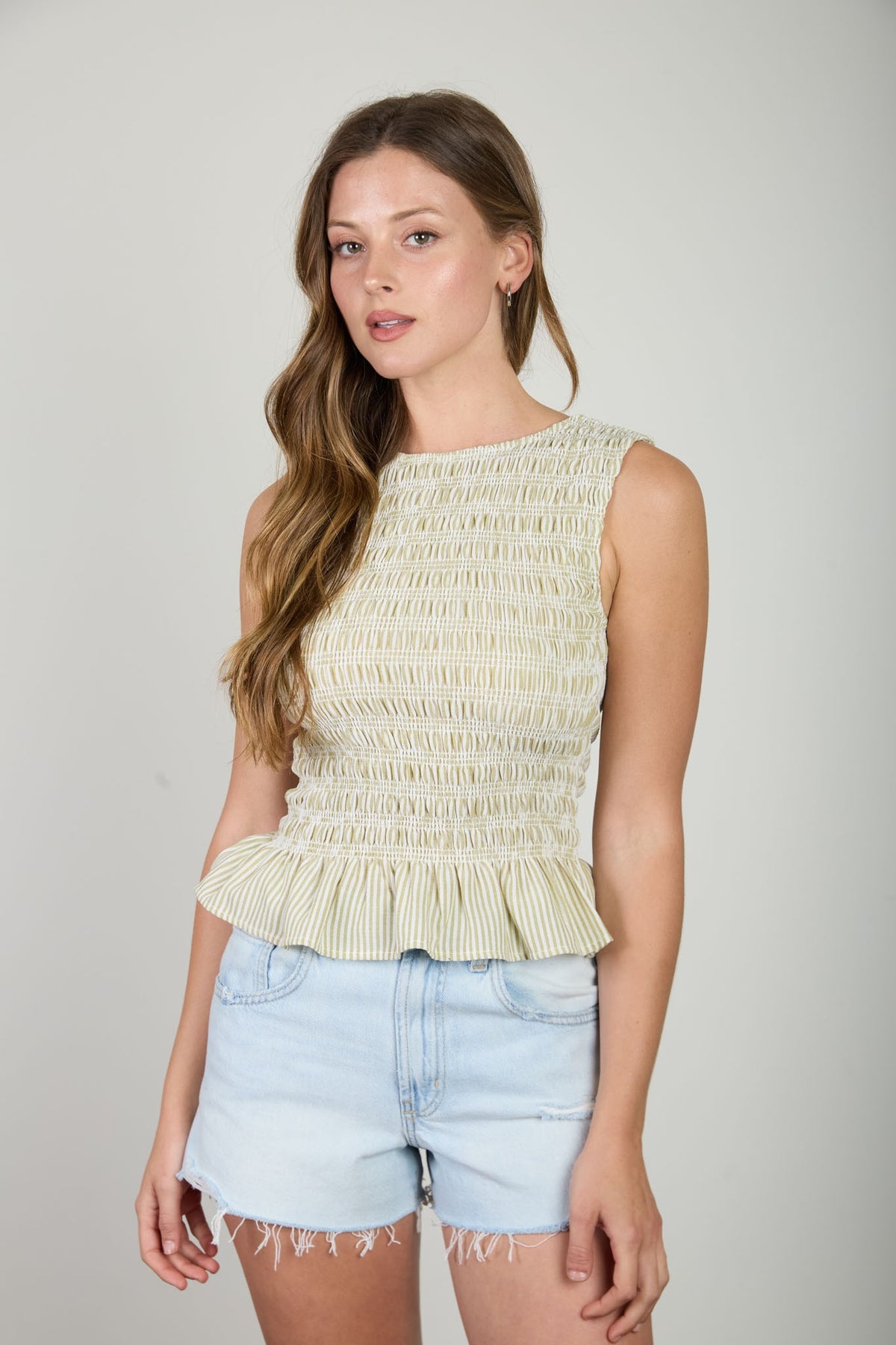 Kiara Sleeveless Smock Top