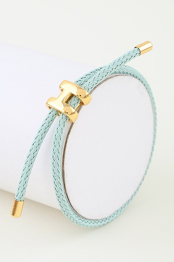 Adjustable Braid Bracelet Mint