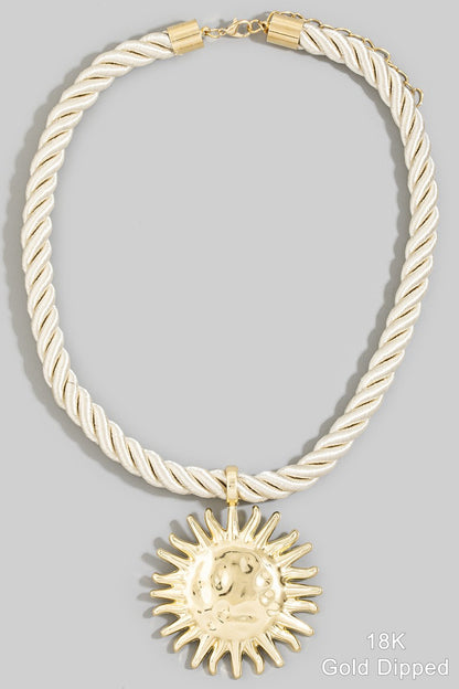 Sun Pendant Necklace