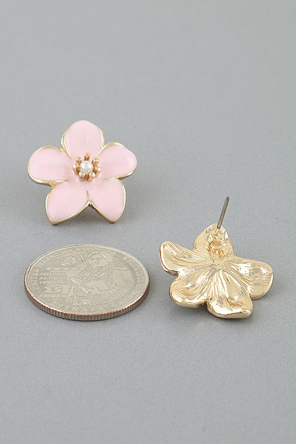 Flower Studs Pink