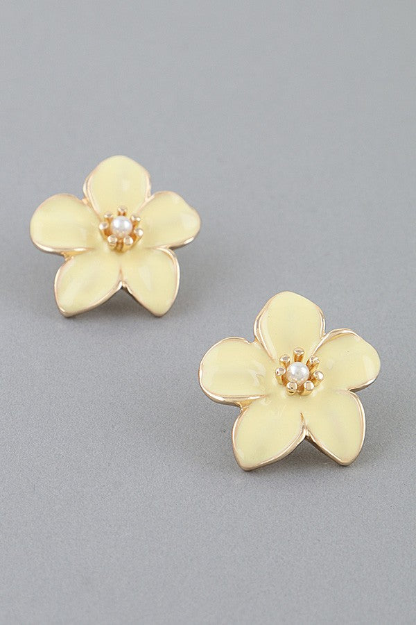 Flower Studs Yellow