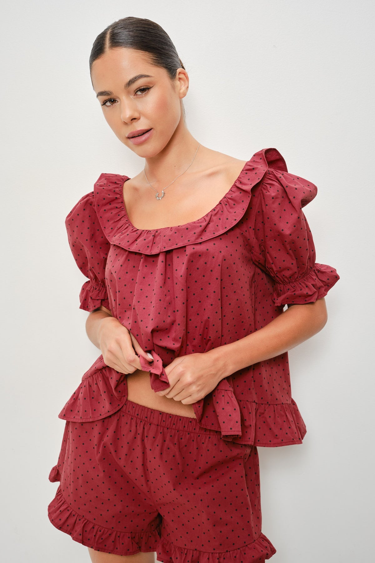 Rohan Polka Dot Ruffle Set of 2
