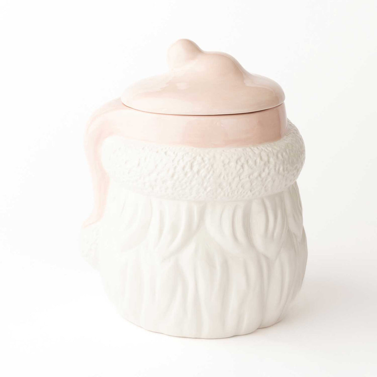 Santa Cookie Jar Pink