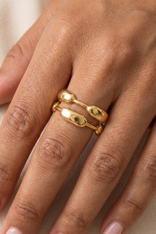 Pebble Cuff Ring
