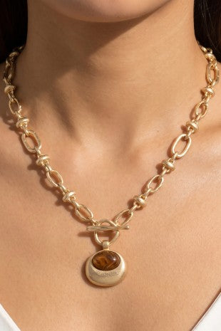Stone Toggle Necklace