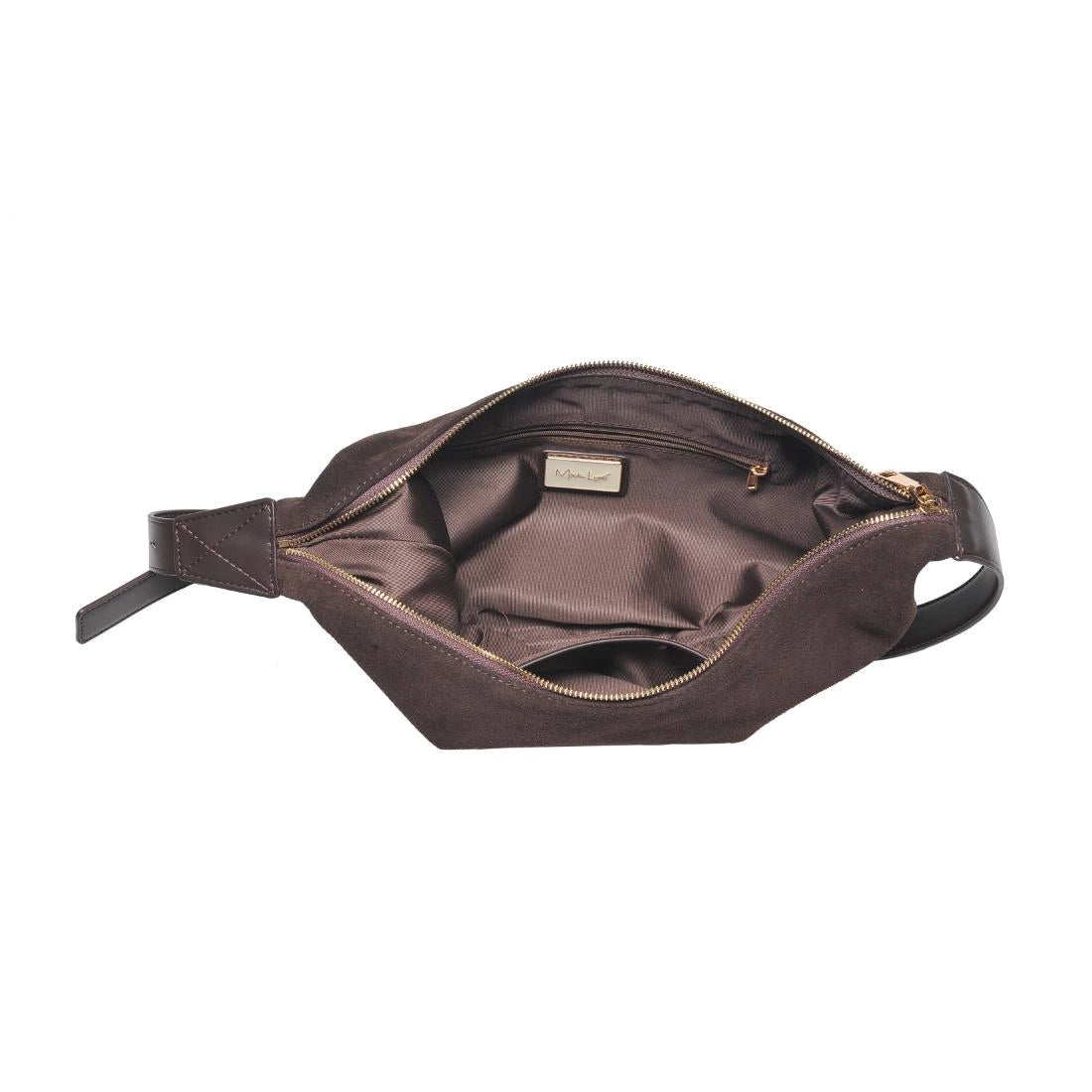 Elodie Suede Chocolate Crossbody