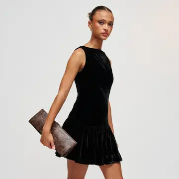 Nazlee Lizard Clutch Brown